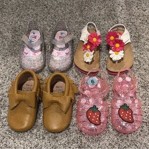 Size 5/6c Toddler girls shoes bundle